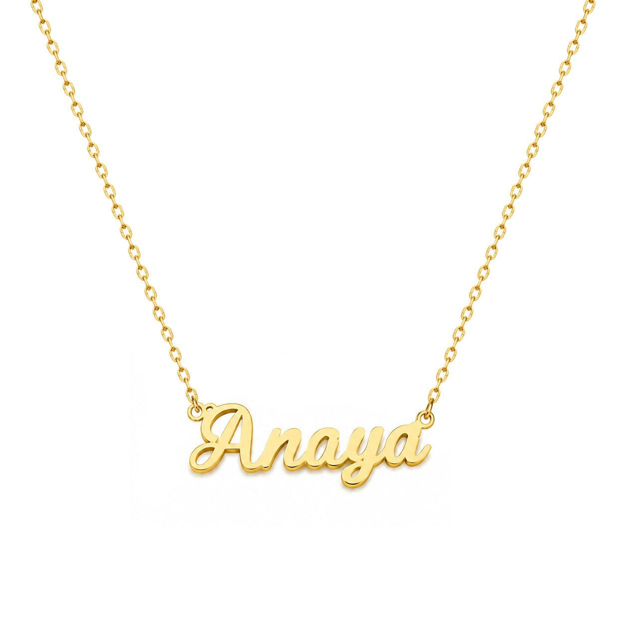Minimal Style Custom Name Necklace | Gold Silver Plated Pendant