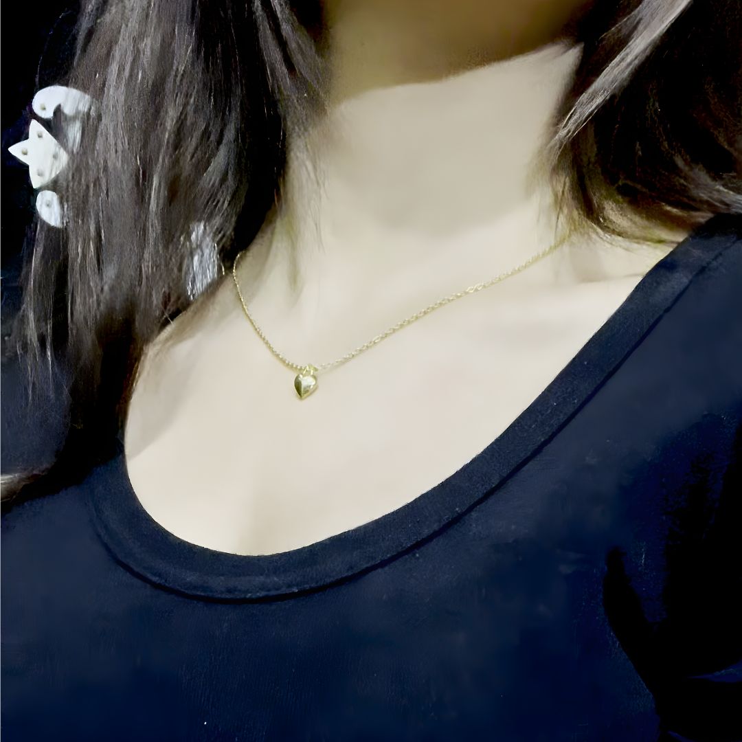 Gold-Plated Heart Locket with Sterling-Silver (Chandi) Material - Stylish & Elegant