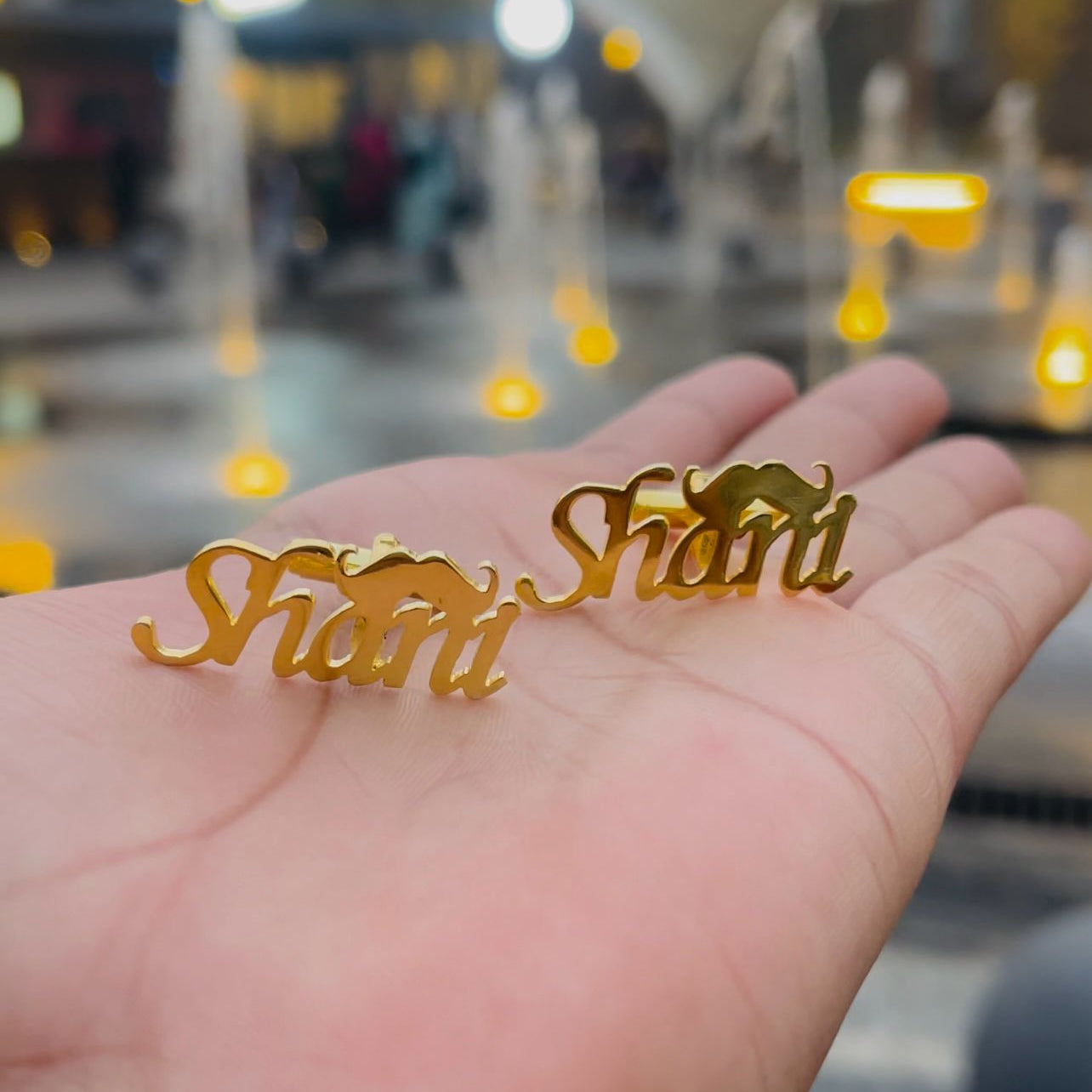 Customize Name Cufflinks With Mustache