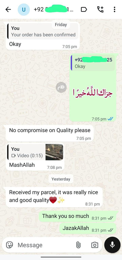 WhatsApp conversation screenshot