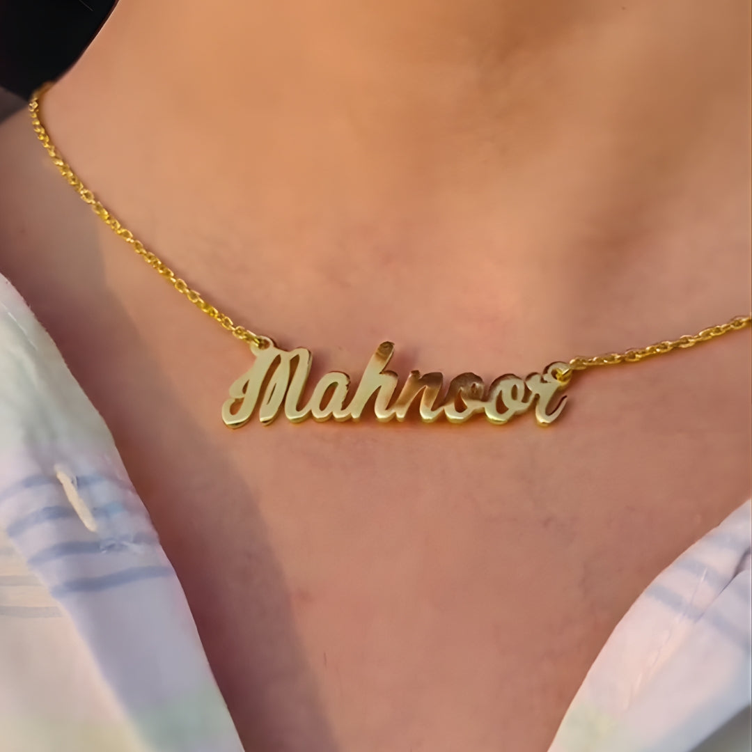 Custom Gold-Plated Name Necklace
